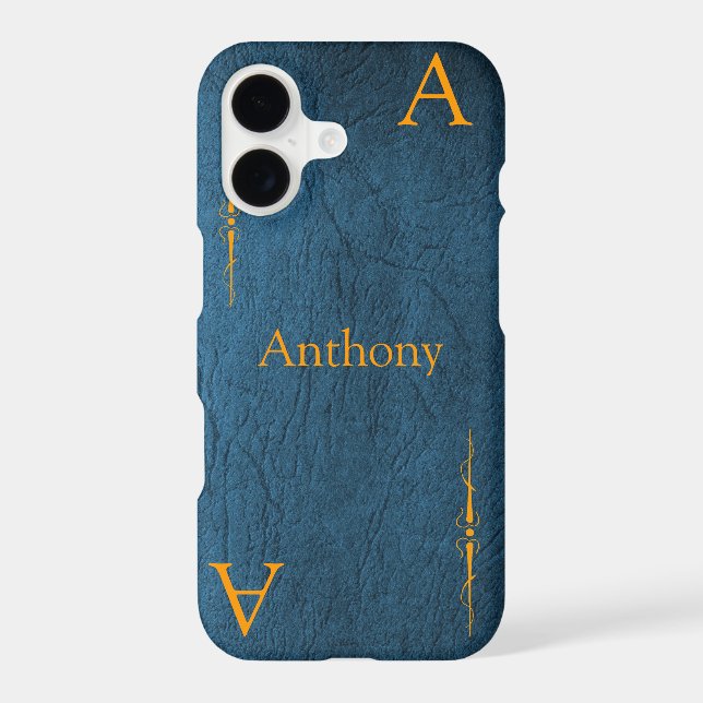 Customize your Name and Initial  IPhone Case (Back)