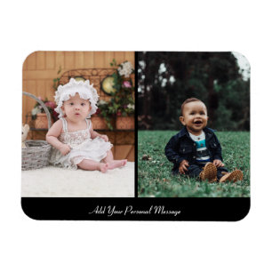 Customize Your Own 2 Photo Collage Magnet