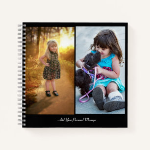 Customize Your Own 2 Photo Collage Notebook