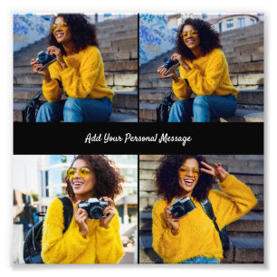 Customize Your Own 4 Photo Collage Print