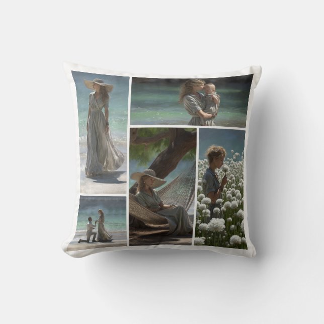 Customize Your Own Photo Collage Cushion (Front)