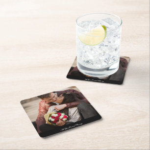 Customize Your Own Photo Square Paper Coaster