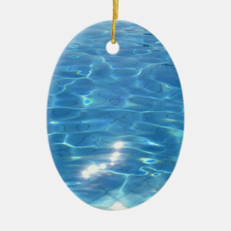 Customizeable Beach Scene Ceramic Tree Decoration
