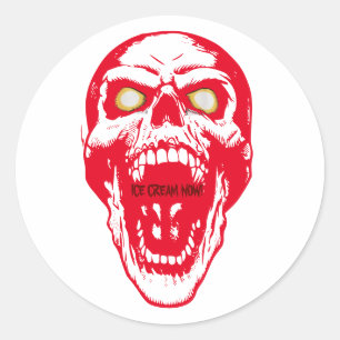 Customizeable Goth Skull Sticker
