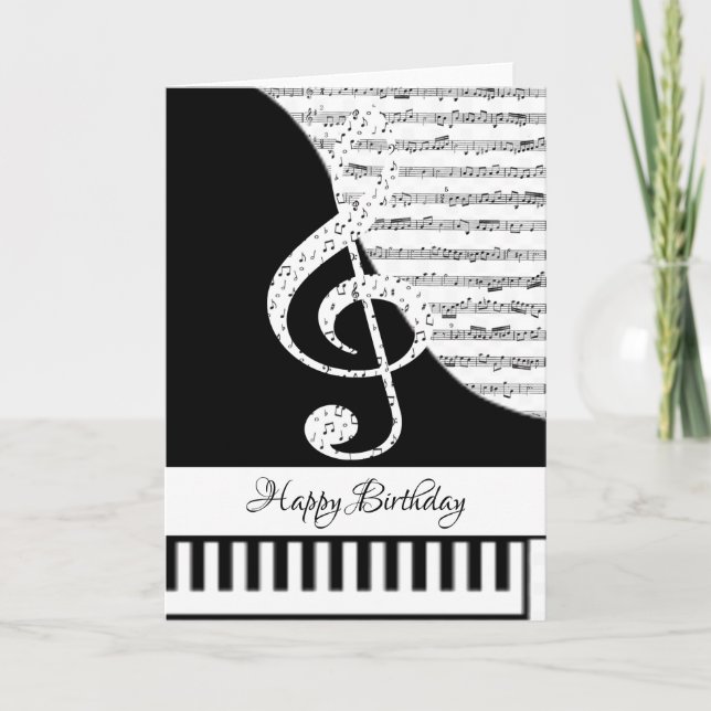 Customizeable piano card (Front)