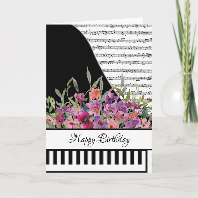 Customizeable piano card (Front)