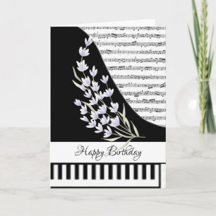 Customizeable piano card