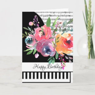 Customizeable piano card