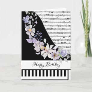 Customizeable piano card