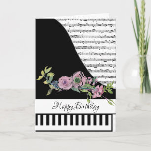 Customizeable piano card