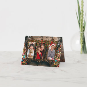 Customizeable Picture Frame Country Christmas Card