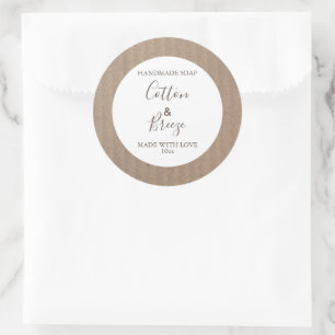 Customizeable Soap Label Floral Pattern cardboard