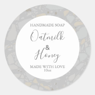 Customizeable Soap Label Floral Pattern Modern