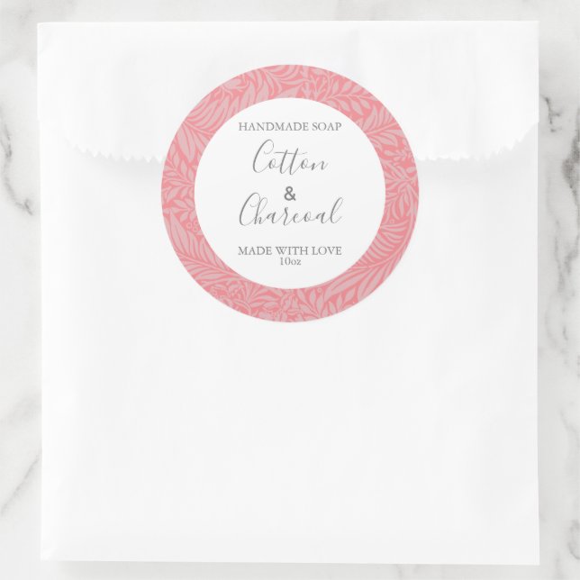 Customizeable Soap Label Floral Pattern Paper (Bag)