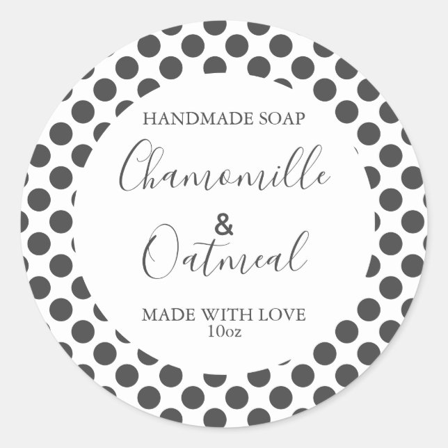 Customizeable Soap Label Pattern Modern (Front)