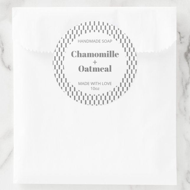 Customizeable Soap Label Pattern Modern (Bag)