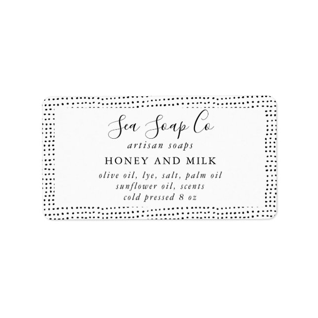 Customizeable Soap Labels (Front)