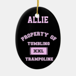 Customizeable Tumbling Trampoline gymnast ornament