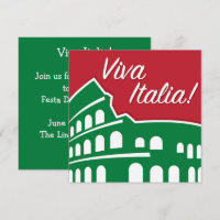 Customizeable Viva Italia Patriotic Italy