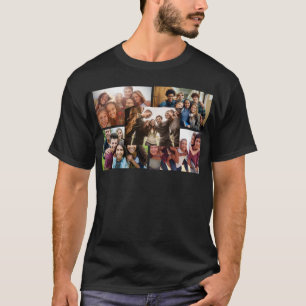 Customized 5 Photo Collage T-shirt Personalized