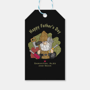 Customized and Personalized Handyman Garden Gnome Gift Tags