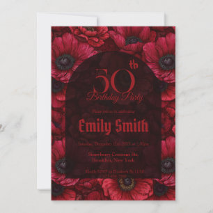 Customized Anemones Fantasy 1St Birthday Invitation