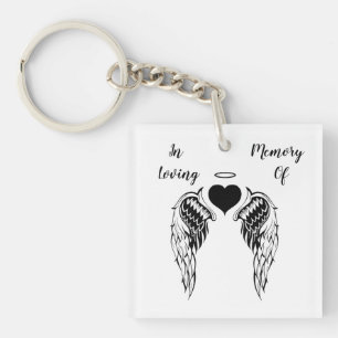 Customized Angel  In Memory Of  Key Ring