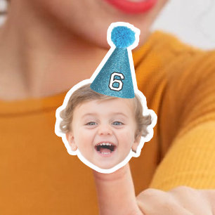 Customized Baby Face Photo Party hat Birthday