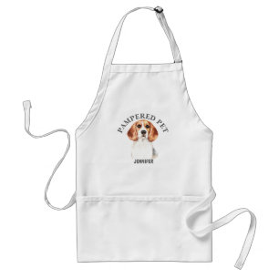 Customized Beagle Pet Groomer Apron