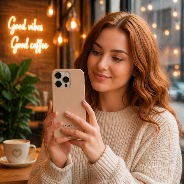 Customized Beige iPhone 16 Pro Case (Creator Uploaded)