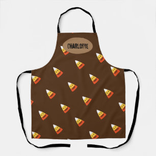 Customized Candy Corn Halloween Baker's Apron
