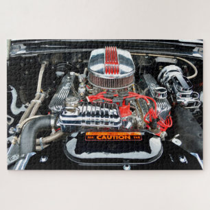 Customized car engine jigsaw puzzle