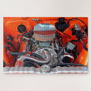 Customized car engine jigsaw puzzle