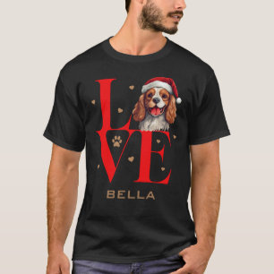 Customized Cavalier King Charles Spaniel Christmas T-Shirt