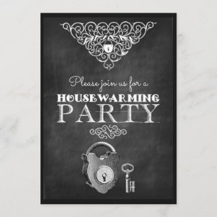 Customized Chalkboard Housewarming Party Invites