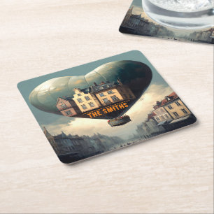 CUSTOMIZED COASTERS VINTAGE HOT-AIR BALOON