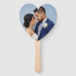 Customized Couple Wedding Photo Hand Fan