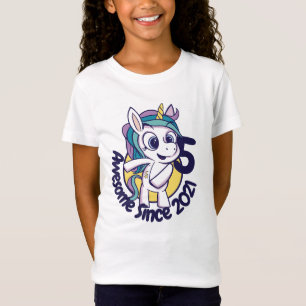 CUSTOMIZED CUTE BIRTHDAY UNICORN CARTOON T-Shirt