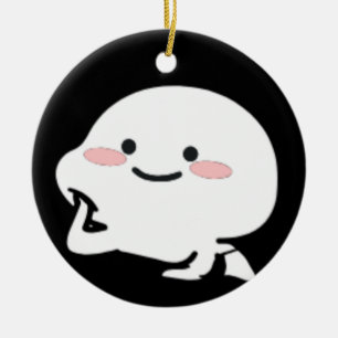 Customized cute quby sticker gift for her, mom ceramic tree decoration