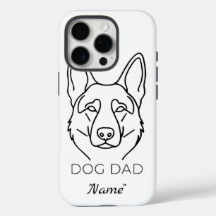 Customized Dog Dad with Name  iPhone 16 Pro Case