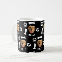 Customized Dog Pet Photo & Name Black