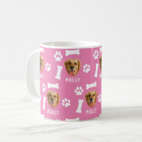 Customized Dog Pet Photo & Name Pink