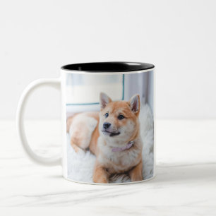 Customized Double Sided Personalized Photo Two-Tone Coffee Mug