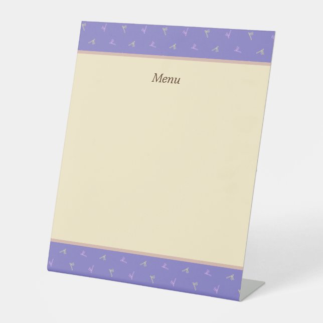 Customized dragonfly purple sign (Front)