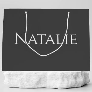 Customized Elegant Bridal Party Groomsman Wedding Large Gift Bag