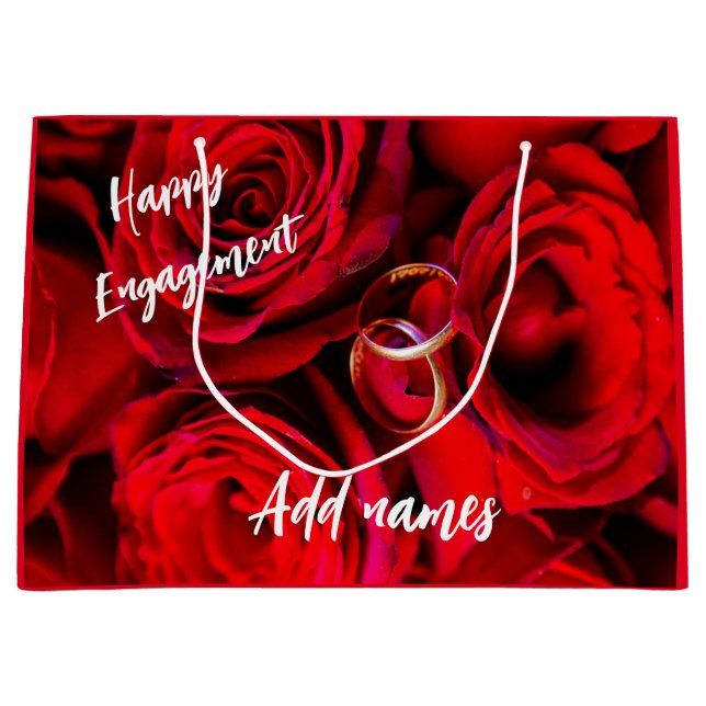 Customized Engagement Gift Bag (Front)