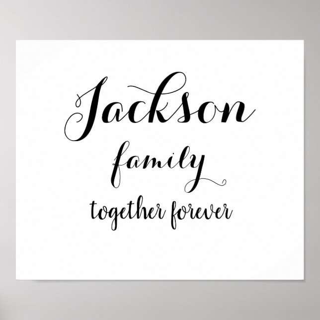 Customized Family poster (Front)