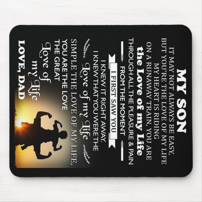 Customized Gift For Son | Best gift for kid Mouse Mat (Front)