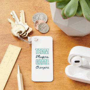 Customized Logo Inspirational Team Player Office Key Ring