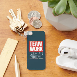 Customized Logo Inspirational Teamwork Business Key Ring